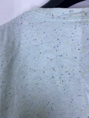 Teddy Fresh Shirt Mens XL Light Blue Spotted Textured Teddy Bear Logo Pocket USA