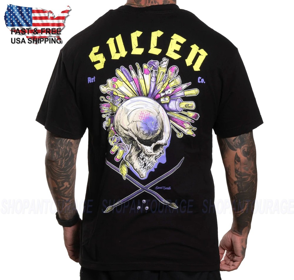 Sullen Art Collective Carrillo Badge Standard SCM6742 Short Sleeve Men`s T-shirt