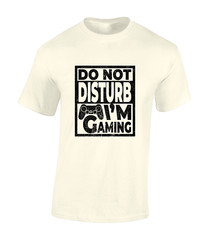 DO NOT DISTURB I’M GAMING MENS T SHIRT COOL PC GAMER CLOTHING GIFT IDEA TOP