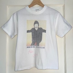 Vintage Primal Scream Band T-shirt -Signed by Mani- Youth L Britpop Stone Roses