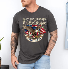 250 Anniversary USA 250th Eagle Flag Patriotic 4th of July T-Shirt