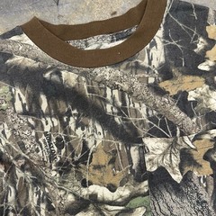 Vintage Mossy Oak Break Up Camouflage Pocket T Shirt Short Sleeve Men’s Large