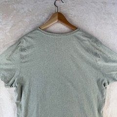 Banana Republic Men’s Size XL Solid Green Cotton Short Sleeve Fitted Vee