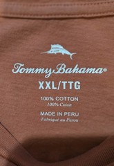 GOLF Tommy Bahama XXL Coral/Salmon “Sand Bar” Cotton Graphic Crew Neck Tee