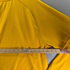 Adidas Climalite Mens 2XL Long Sleeve Shirt Gold Yellow Athletic Performance Tee