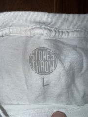 MF DOOM Madvillain All Caps! Stone’s Throw T-Shirt Mens Size Large White
