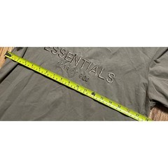 Essentials Inspired Fear of God FOG Tan Text T Medium Shirt *Minor Stains*