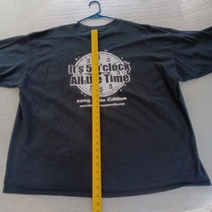 Tom’s Place T-shirt 3XL 2006 Bike Edition It’s 5 O’clock All The Time Black
