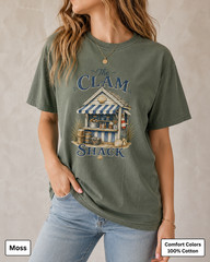 Clam Shack Shirt, Comfort Colors Coastal Tee, New England Beach Town Gift