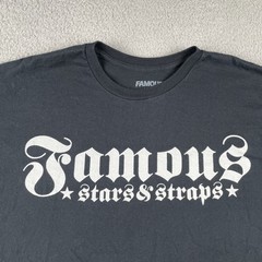 Famous Brand Jet L Black Shirt 100% Cotton Knit Classic Boxy Fit Classic Logo