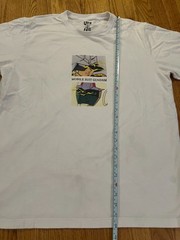Uniqlo Gundam 40th Anniversary Gundam Mobile Suit Shirt White Sz XL Worn Stains