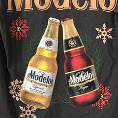 Cerveza Modelo Men’s Shirt 100% Cotton Black Size Small New