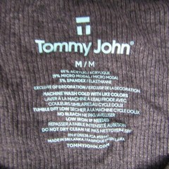 Tommy John NEW NWT Mens Medium Charcoal Heather Gray Long Sleeve Henley Lounge