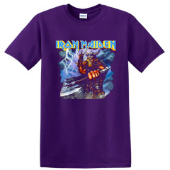 Iron Maiden Viking Warrior T Shirt Heavy Metal Skull Art Tee