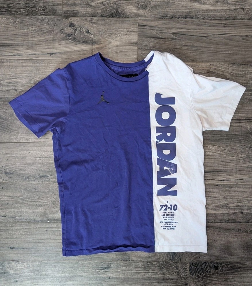 Air Jordan Concord Purple Shirt Stats Medium Vintage