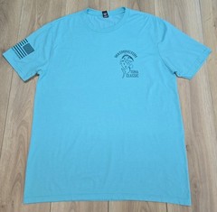 Washington Tuna Classic Print T-Shirt Mens Sz Large, Turquoise, Mission Outdoors
