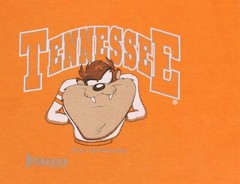 Vintage 1993 90s Tennessee Volunteers Taz Tasmanian Devil T-Shirt Jostens Medium