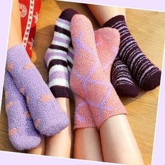 10 Pairs Fuzzy Socks with Grips Soft Non Slip Hospital Fluffy Slipper for Women