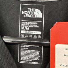 NWT The North Face Mens GPS Coordinates Montreal Black Crew Neck Shirt Medium