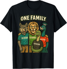 ISIBINDI, REVEUR 4 Houses 1 Family Kids Adults T-Shirt