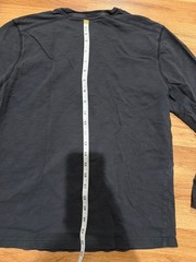 Peter Manning Shirt Mens 3 Dark Grey Long Sleeve Henley
