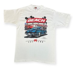 Vintage 1995 The Beach Boys Corvette Stingray Shirt Shut It Off Shut You Down L