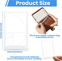 10 Pcs Golden Ratio View Finder Tools for Perfect Photography & Art Composition
