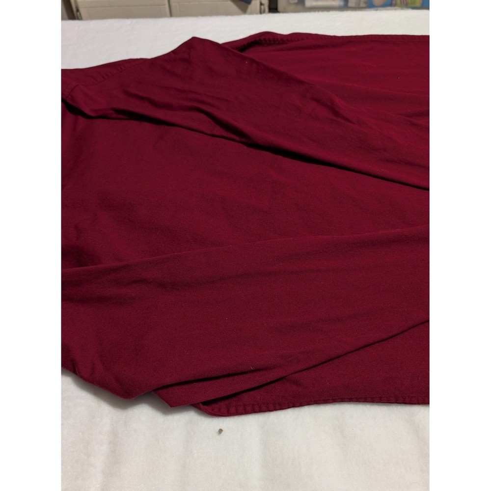 Wrangler Men’s Long Sleeve Shirt Burgundy/Red Western Rodeo Cowboy
