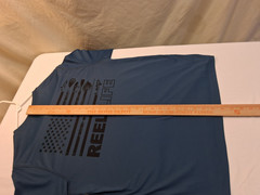Reel Life Long Sleeve Polo/T-shirt, Sz. Med Color Mid Night Blue 100%Polyester