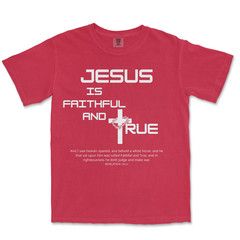 Faithful and True Shirt Bible Verse T Shirt Graphic Jesus Shirts For Men