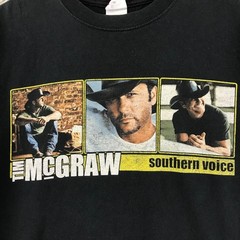 Tim McGraw Southern Voice Tour 2010 Black T-Shirt Country Music Band Tee M
