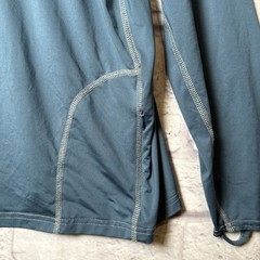 LL Bean Mens Slightly Fitted Base Layer Shirt Size XXL Reg Blue Stretch Hiking