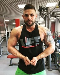 Men Workout Tank Top Sleeveless Gym Shirts Bodybuilding Fitness Muscle Tee Shirt