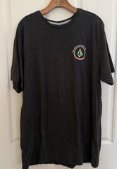 Volcom Stone PSYCHEDELIC True To This Logo Dark Gray Men’s T- Shirt size XL
