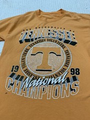 University of Tennessee 1998 National Championship Orange Shirt NO TAG FITS MED