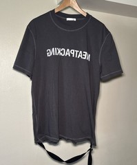 Helmut Lang Meatpacking Crewneck T Shirt Gray Large NYC Designer Tee