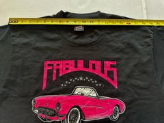 Vtg Fabulous 50’s Pink Corvette Spokane Albertsons Single Stitch Tee Sz XL USA.