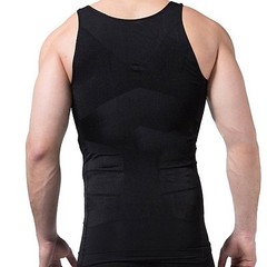 FAJAS Mens Body Slimming Tummy Shaper Underwear Shapewear Waist Slim Girdle Vest