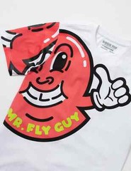 Born Fly Mr. Fly Guy Shoulder White Men’s Short Sleeve T-Shirt