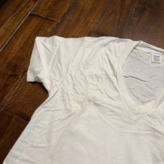 Hanes Vintage 80s Comfort Blend T-Shirt V Neck Men’s M Undershirt Made USA 14