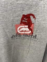 Y2K Ecko Unltd. DareDevil Marvel Black Rhino Men’s Gray Long Sleeve Shirt XXL