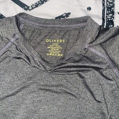 New Olivers Apparel Carbon District Tee Shirt Grey Size Large