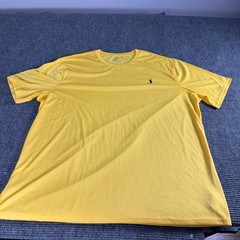Polo Ralph Lauren Performance Mens 3XLT Yellow Short Sleeve T-Shirt Big & Tall