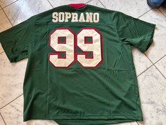 Tony Soprano Embroidered Football Jersey XXL Green Sopranos Bada Bing New