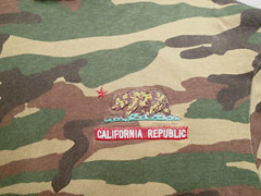Eighty Eight Hoodie Men Size L California Republic Embroidered Camo No STRING