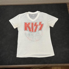 Vintage KISS 1979 World Tour Shirt Sheer Mens Small Official Concert Merch 1970s