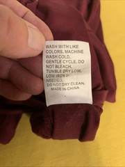 Unbranded Maroon Graphic T Shirt, See Pics For Measurements