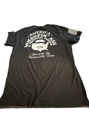 Nine Line Apparel Patriotic America Whoopin’ Ass Graphic T-Shirt Black Military