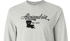 Alexandria Louisiana T-Shirt Long Sleeve Graphic tee