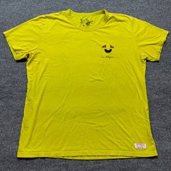 True Religion Logo T Shirt XXL Lime Green Streetwear Y2K Hype Casual Tee